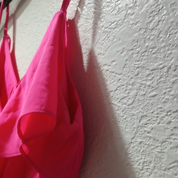 Pink Ruffle Sleeveless Romper - Picture 5 of 7